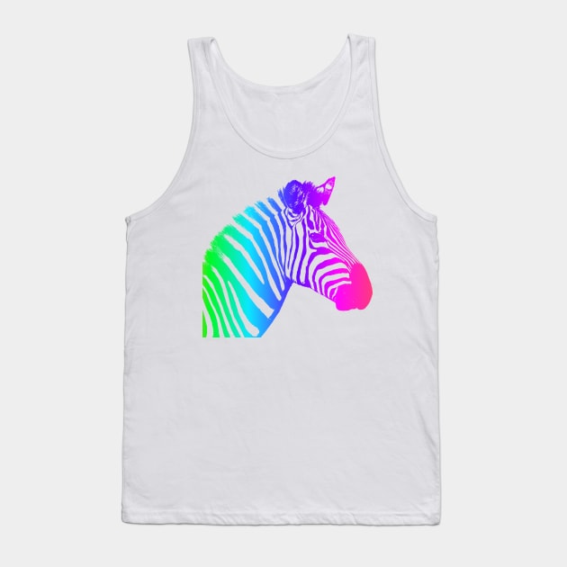 color wheel zebra Tank Top by JulietLake